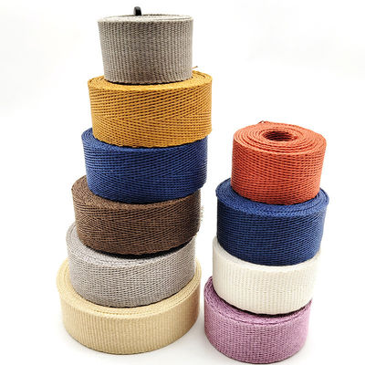 GRS Herribone Papel tejido cinta rollo patrón plano de colores variados sólido