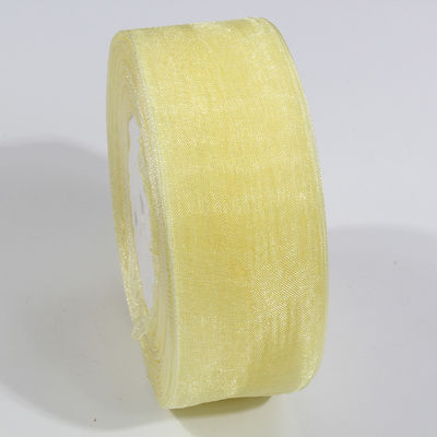 2.5cm de poliéster cinta de órgano para arcos de bricolaje o decoración de bodas o envoltura de pasteles
