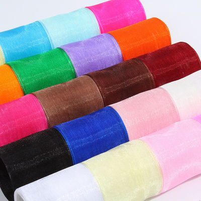 2.5cm de poliéster cinta de órgano para arcos de bricolaje o decoración de bodas o envoltura de pasteles