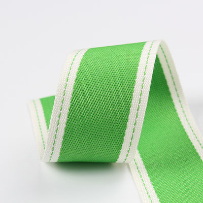 Cinturón de poliéster de borde cosido de 6 mm a 40 mm, rodillos de cinta de poliéster verde rojo
