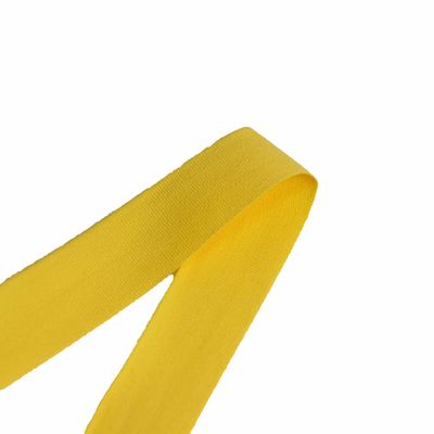 25 mm de cinta amarilla sólida de 100% de algodón de cinta por el patio