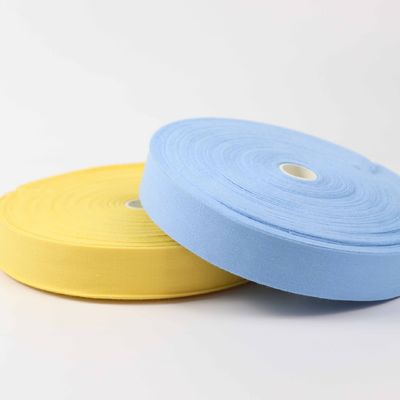 25 mm de cinta amarilla sólida de 100% de algodón de cinta por el patio