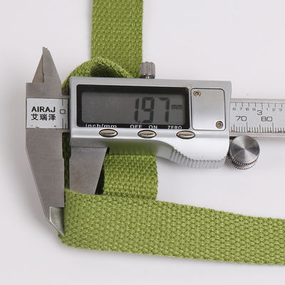 Cinta de algodón de poliéster marrón rojo para bolsas y maletas