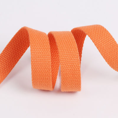 Cinta de algodón de poliéster marrón rojo para bolsas y maletas