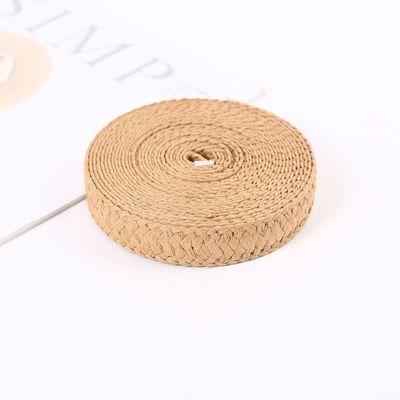 Certificado FSC cinta de papel tejido de Raffia cinta de papel de regalo de embalaje ecológico