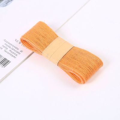 Cinturón de rebanada de jute de color rojo y verde de orange, de uso múltiple, de rebanada de rebanada fina