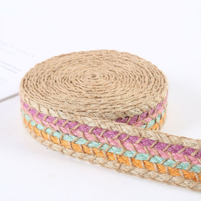 Cinturón de rebanada de jute trenzado de rebanada de oro retro para prendas