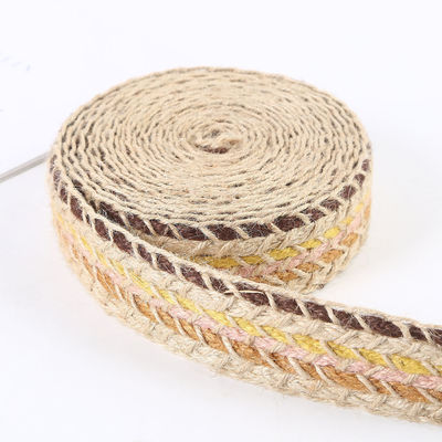 Cinturón de rebanada de jute trenzado de rebanada de oro retro para prendas