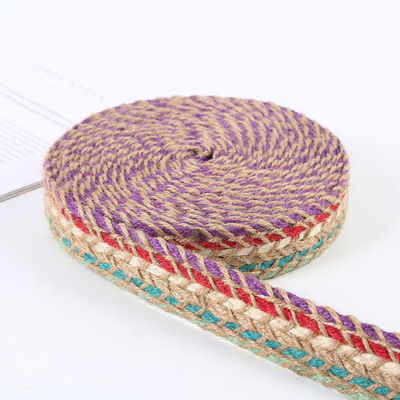 Cinturón de rebanada de jute trenzado de rebanada de oro retro para prendas