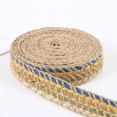 Cinturón de rebanada de jute trenzado de rebanada de oro retro para prendas