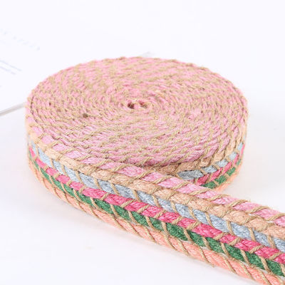 Cinturón de rebanada de jute trenzado de rebanada de oro retro para prendas