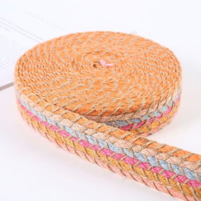 Cinturón de rebanada de jute trenzado de rebanada de oro retro para prendas