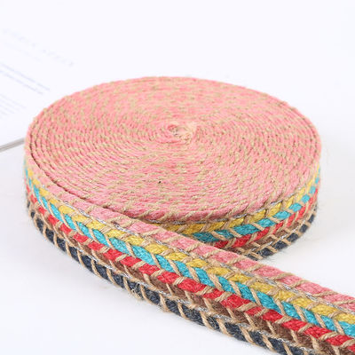Cinturón de rebanada de jute trenzado de rebanada de oro retro para prendas