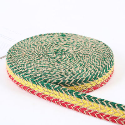 Cinturón de rebanada de jute trenzado de rebanada de oro retro para prendas