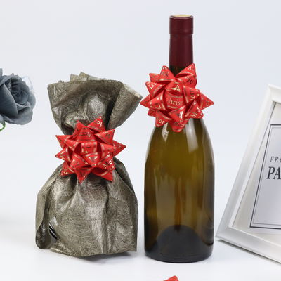 Estrella de Oro Presenta cinta Arco Vino Rojo Envase de regalo cinta Arcos