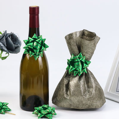 Estrella de Oro Presenta cinta Arco Vino Rojo Envase de regalo cinta Arcos