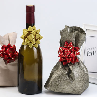 Estrella de Oro Presenta cinta Arco Vino Rojo Envase de regalo cinta Arcos