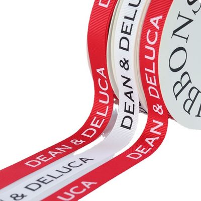 Tinta de logotipo personalizada Impresa con cinta de poliéter de grano grueso para embalaje de regalos