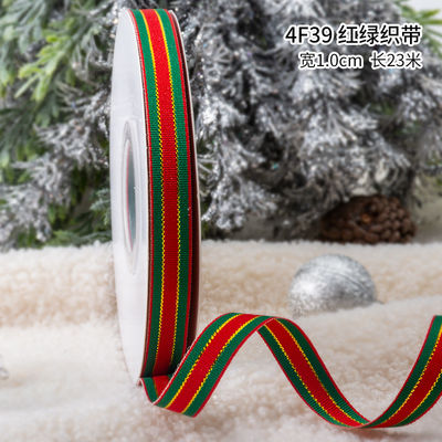 2cm 2,5cm Cintas de Navidad Impresas ISO14001 Cintas personalizadas de Navidad