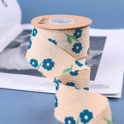 OEM Blossom Flower Art cinta impresa de 40 mm cinta personalizada con logotipo