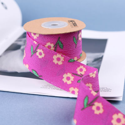 OEM Blossom Flower Art cinta impresa de 40 mm cinta personalizada con logotipo