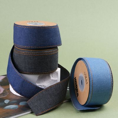 OEM ODM Blue Denim Jeans cinta 12mm-38mm cinta para los vaqueros