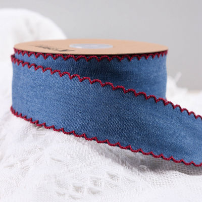 Decoración de prendas de vestir Jeans cinta de 38 mm doble cara borde de tejido