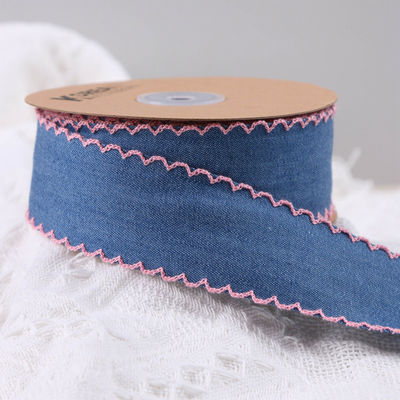 Decoración de prendas de vestir Jeans cinta de 38 mm doble cara borde de tejido