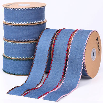 Decoración de prendas de vestir Jeans cinta de 38 mm doble cara borde de tejido