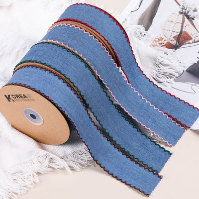 Decoración de prendas de vestir Jeans cinta de 38 mm doble cara borde de tejido