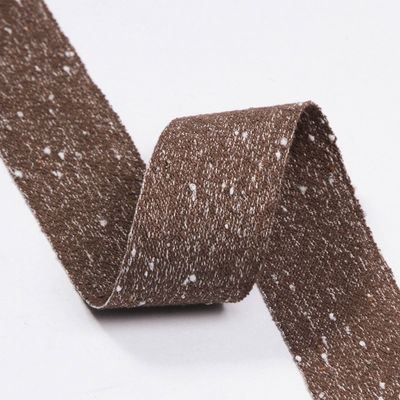 Cinturón de lino de algodón de doble cara 6mm-40mm Rollos de cinta personalizados OEM