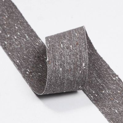 Cinturón de lino de algodón de doble cara 6mm-40mm Rollos de cinta personalizados OEM