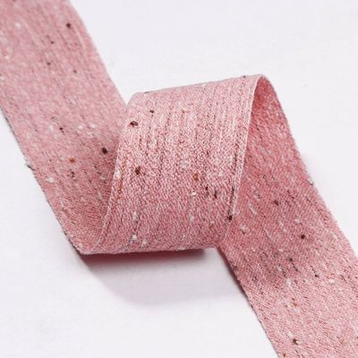 Cinturón de lino de algodón de doble cara 6mm-40mm Rollos de cinta personalizados OEM