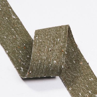 Cinturón de lino de algodón de doble cara 6mm-40mm Rollos de cinta personalizados OEM