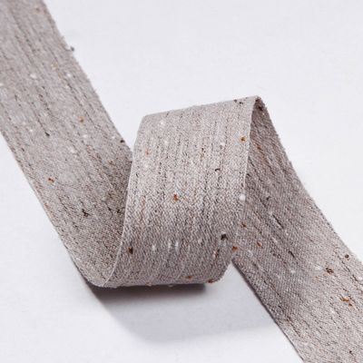 Cinturón de lino de algodón de doble cara 6mm-40mm Rollos de cinta personalizados OEM