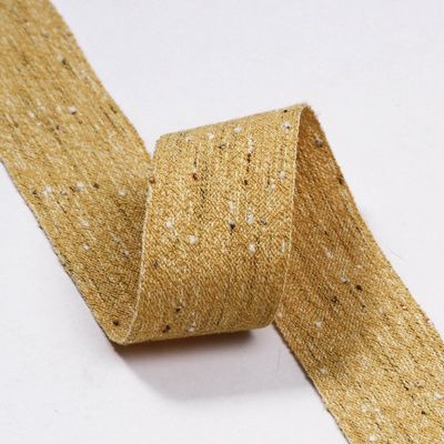 Cinturón de lino de algodón de doble cara 6mm-40mm Rollos de cinta personalizados OEM