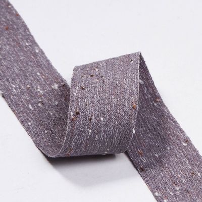 Cinturón de lino de algodón de doble cara 6mm-40mm Rollos de cinta personalizados OEM