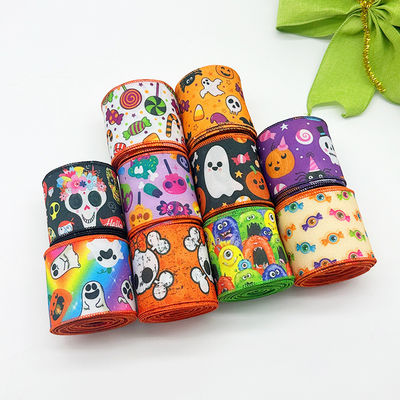 Cute dibujos animados de Halloween cinta de cable 63mm Festival de Halloween cinta de granos