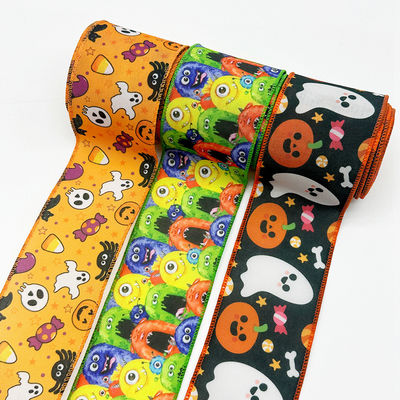 Cute dibujos animados de Halloween cinta de cable 63mm Festival de Halloween cinta de granos