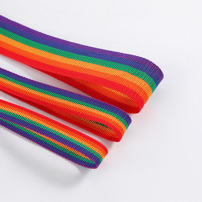2cm 5cm Rainbow Webbing 0,5mm de espesor Tejido de polipropileno