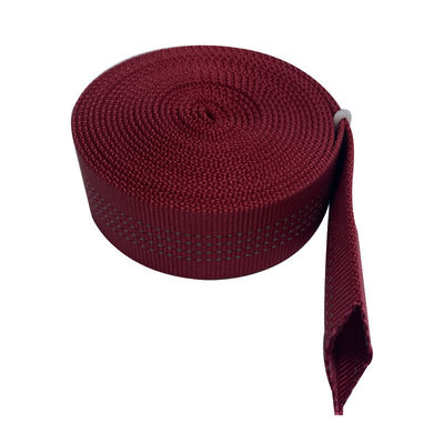 ISO9001 Cintas de polipropileno de 38 mm Cintas de nylon rojo