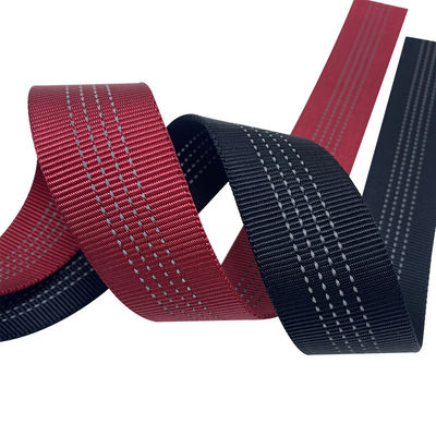 ISO9001 Cintas de polipropileno de 38 mm Cintas de nylon rojo