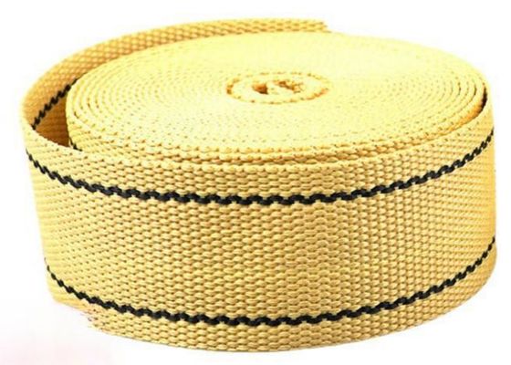 Cinturón amarillo retardante de fuego Cinturón de Kevlar de 2,5 cm