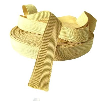 Cinturón amarillo retardante de fuego Cinturón de Kevlar de 2,5 cm