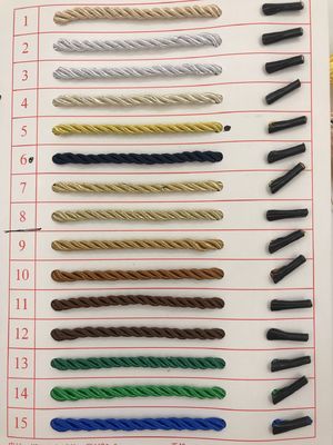 3 hebras de doble cuerda de nylon trenzada 1 cm doble cuerda politrenzada