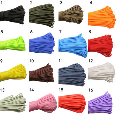 Cuerdas de nylon de color naranja ISO9001 Cuerdas de poliéster doble trenzado