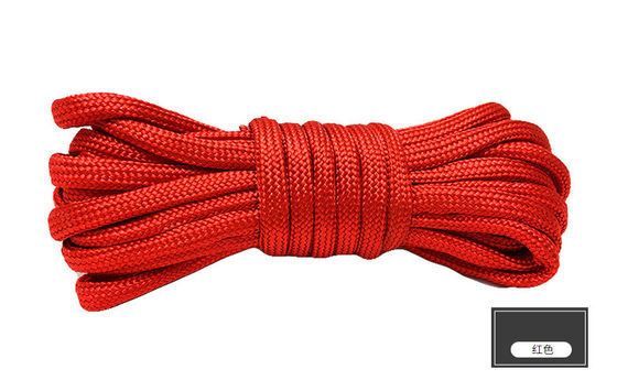 Cuerdas de nylon de color naranja ISO9001 Cuerdas de poliéster doble trenzado