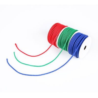 Artesanía 2 cuerda trenzada 5mm Negro doble cuerda trenzada de nylon