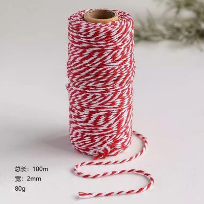 DIY 2 hebras de cordón retorcido 550 libras 2 mm Cordón de algodón macrame