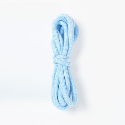 Cuerdas de algodón trenzadas de 6 mm de color azul marrón para la cuerda de tracción de prendas de vestir